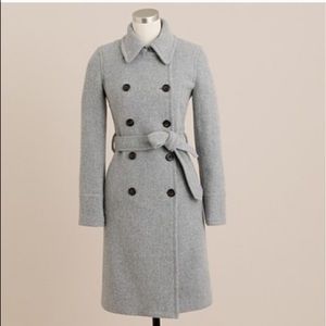 JCrew Stadium Cloth Boulevard Wool Trench Coat